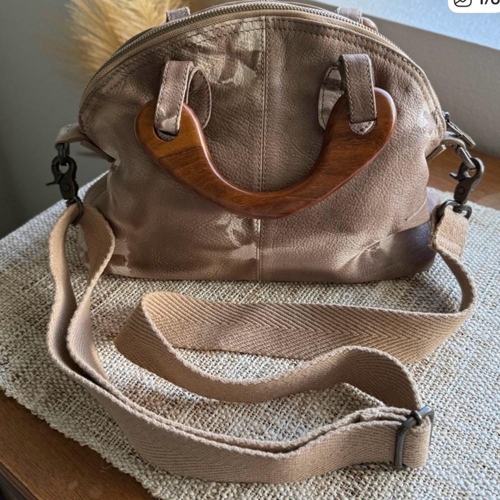 Free People Mini Willow Leather Tote - Tan - Picture 2 of 4